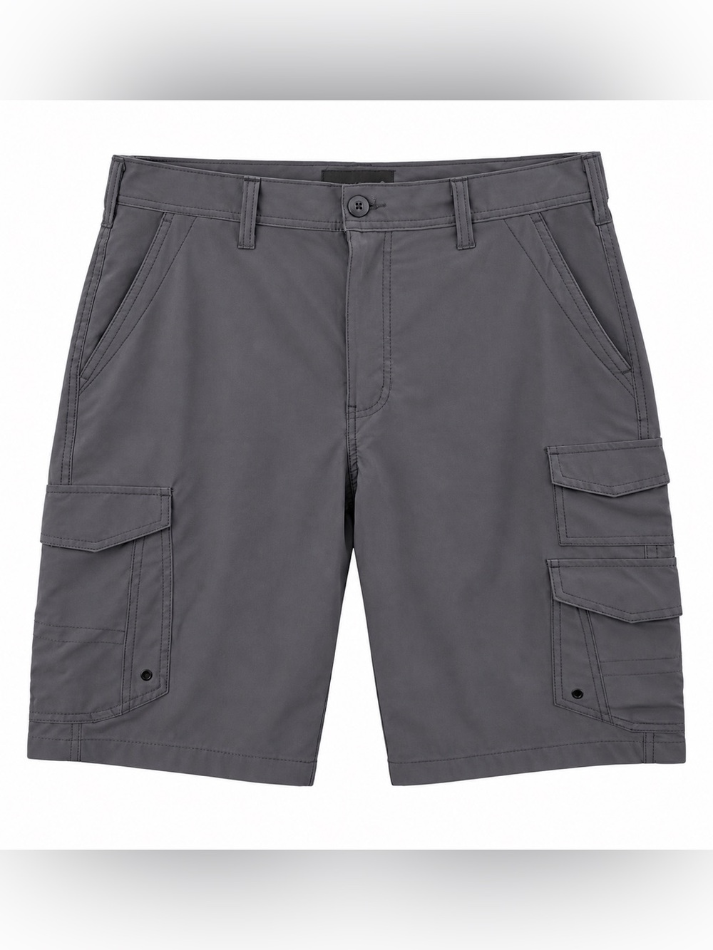 IRON CO Men’s Cargo Shorts Size 36 Greystone Gray Stretch Utility Pockets